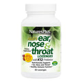 Natures Plus Ear Nose Throat Lozenges with K12 Probiotics - 60 Count - Gluten Free - 30 Servings