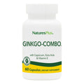 Natures Plus Gingko-Combo - 120 mg, 60 Vegan Capsules | Ginkgo Biloba, Vegetarian & Gluten-Free - 60 Servings