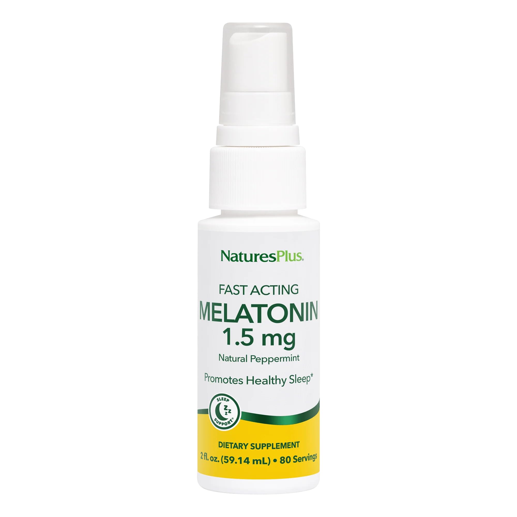 Natures Plus Melatonin Lipoceutical Spray - 1.5 mg, 2 fl oz, Peppermint Flavor