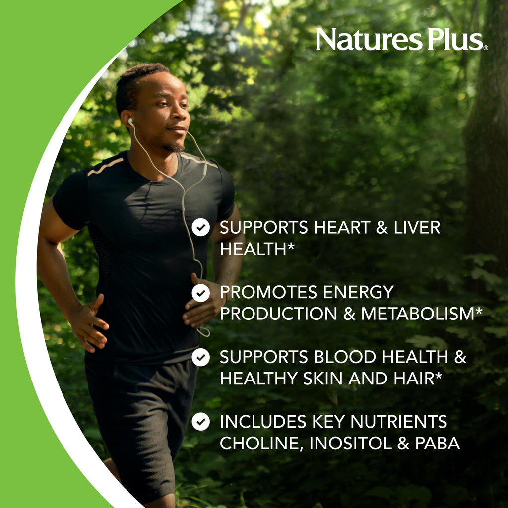 Natures Plus Super B50-90 Vegetarian Capsules – High Potency B Complex Vitamin Supplement | Brain & Energy Support | Gluten-Free | 90 Servings