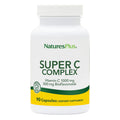 Natures Plus Super C Complex – 1000 mg Vitamin C, 90 Vegetarian Capsules – Gluten-Free, High Potency Antioxidant, 45 Servings