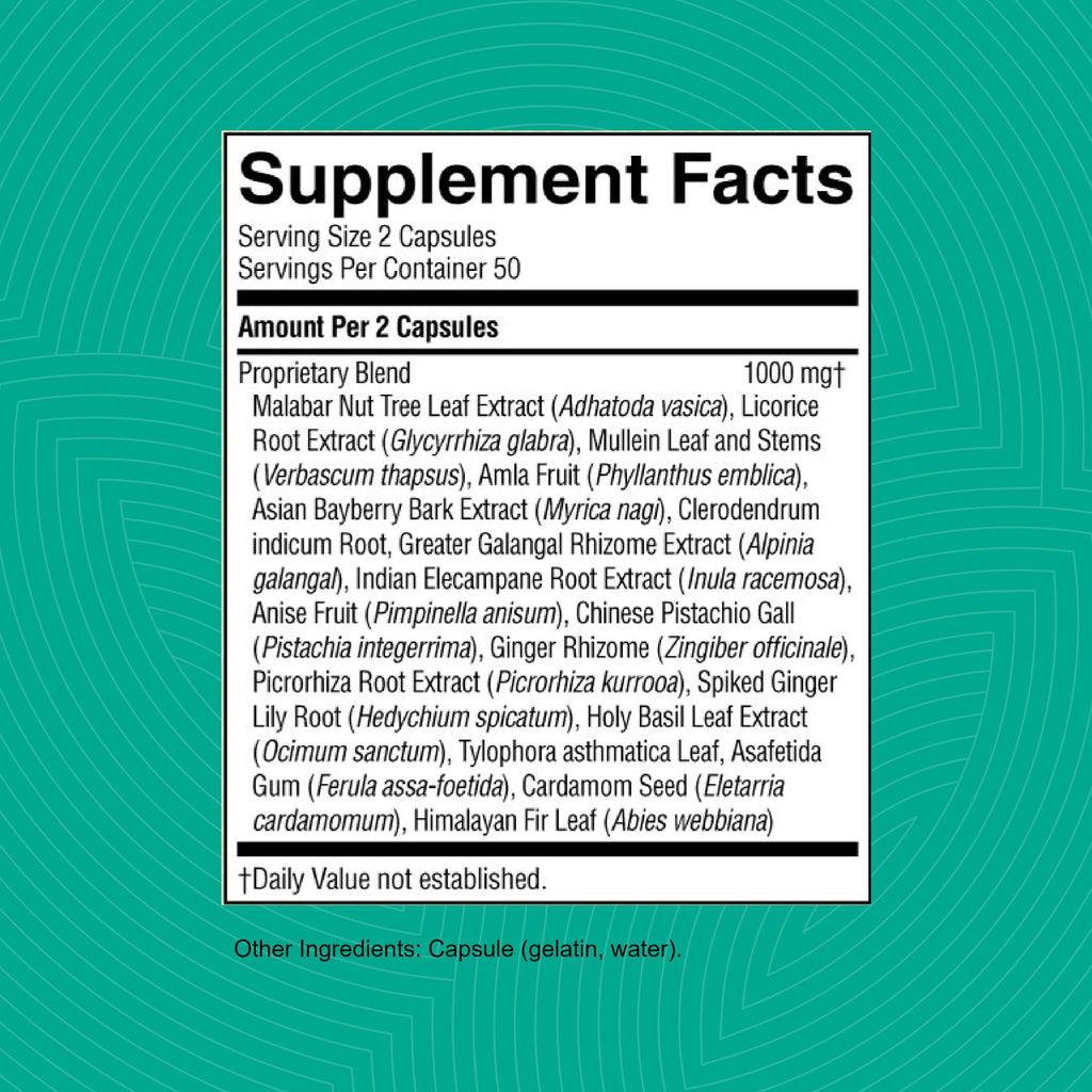 Nature's Sunshine Bronchial Formula, 100 Capsules - Herbal Health