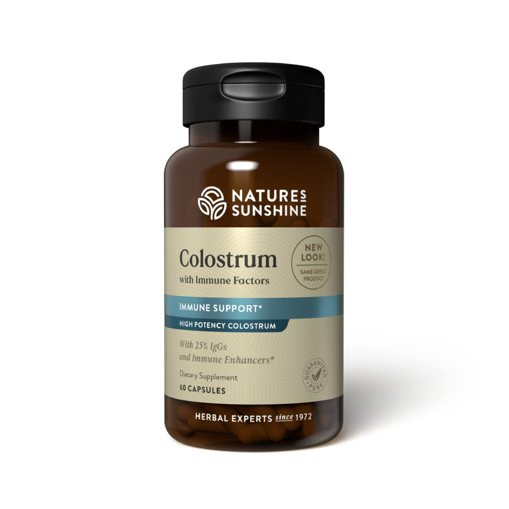 Nature's Sunshine Colostrum with Immune Factors - 60 Capsules | Immune & Gut Health