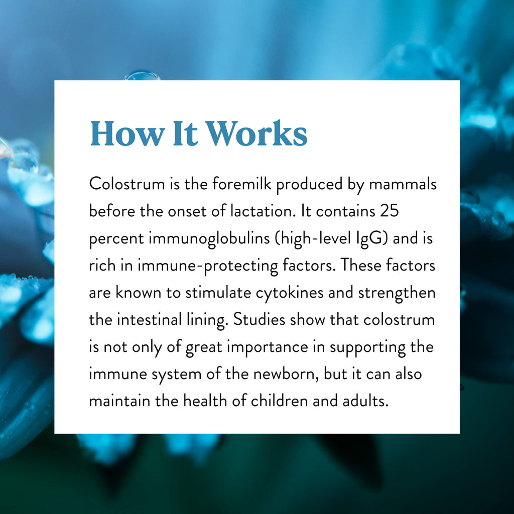 Nature's Sunshine Colostrum with Immune Factors - 60 Capsules | Immune & Gut Health
