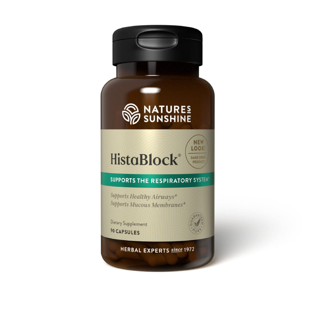 Nature's Sunshine HistaBlock - Respiratory Support Supplement | Seasonal Allergy Relief | 90 Capsules