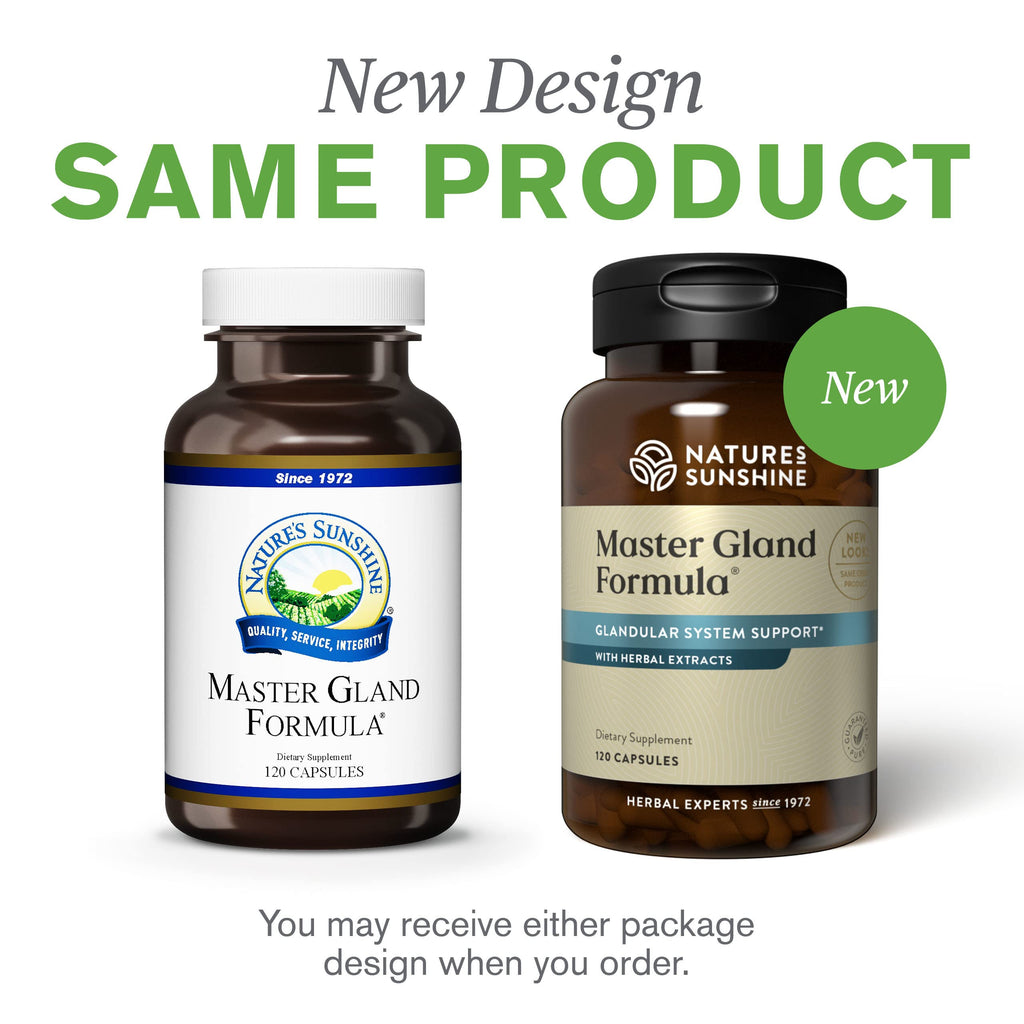 Nature's Sunshine Master Gland - 120 Capsules | Complete Nutritional Support for Every Gland & Energy Metabolism