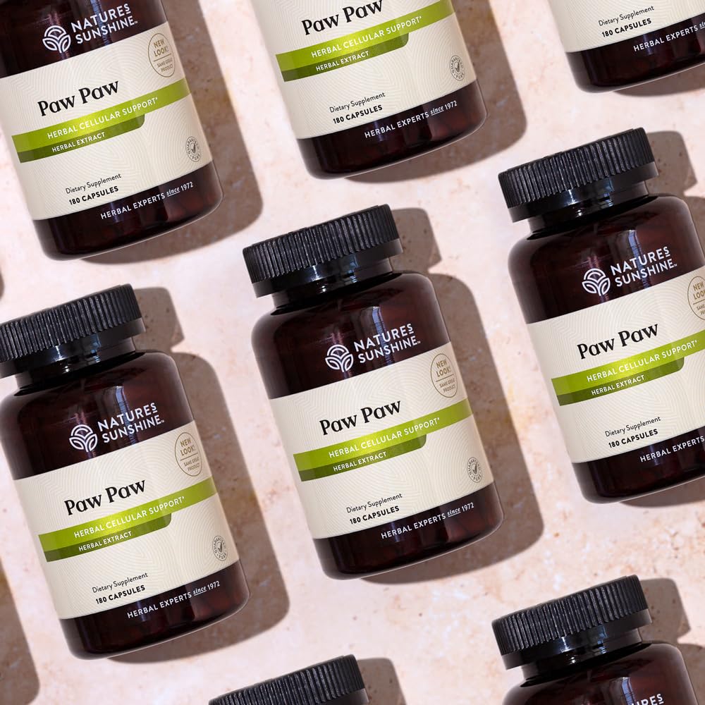 Nature's Sunshine Paw Paw Cell-Reg, 180 Capsules | 50+ Acetogenins for Selective Cellular Support