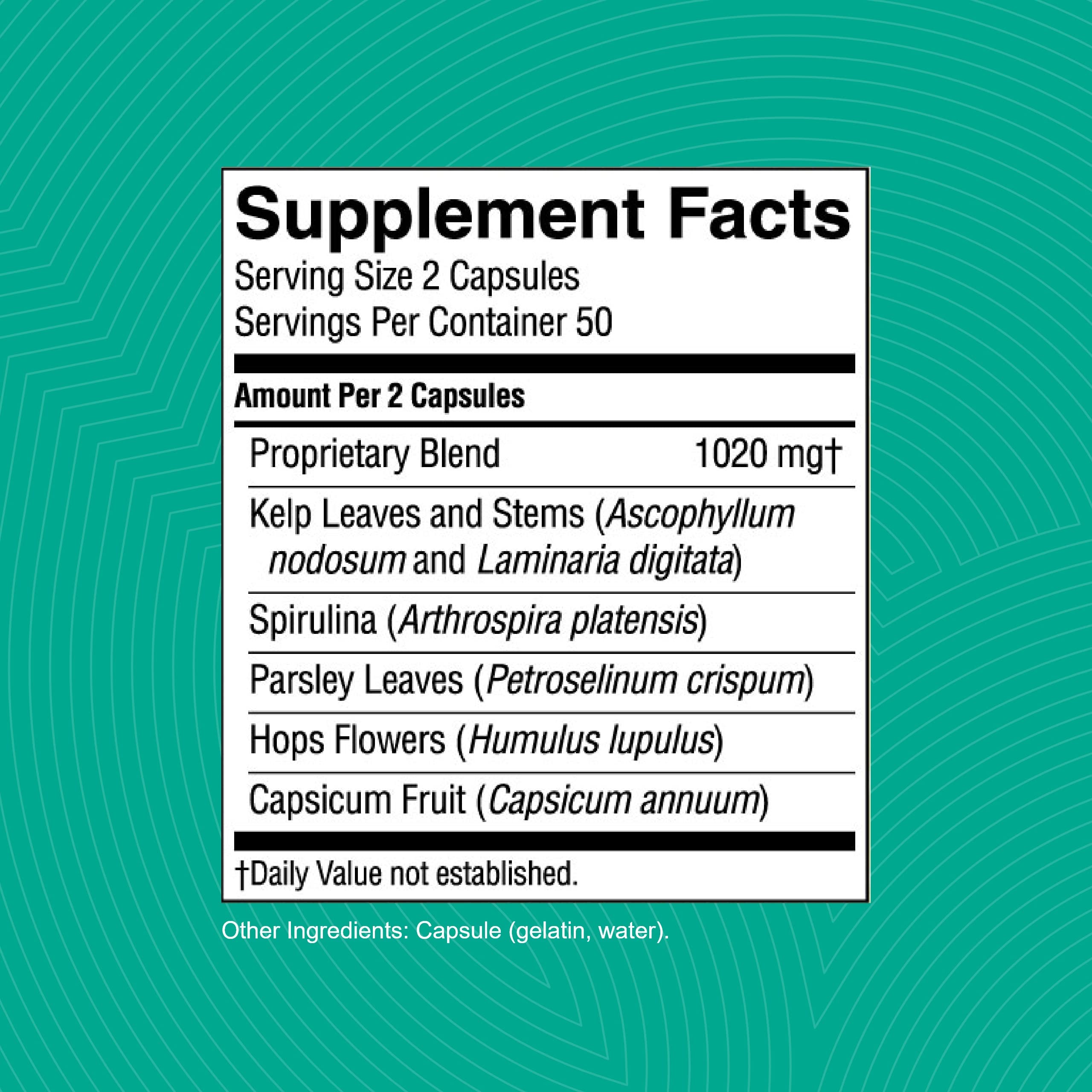 Nature's Sunshine TS II w/Hops – 100 Capsules | Thyroid Support & Balance