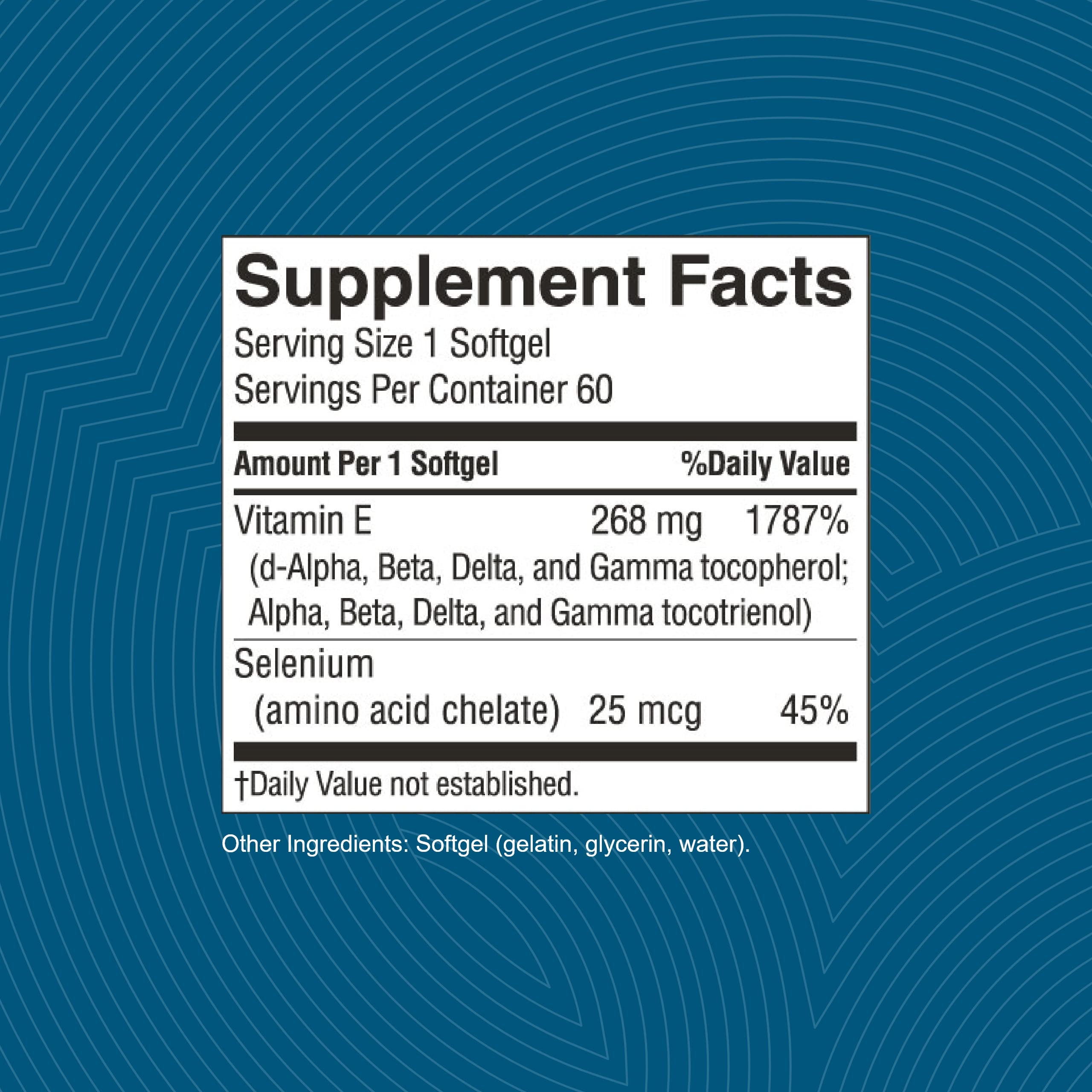 Nature's Sunshine Vitamin E Complete with Selenium | 60 Softgels – All Eight Vitamin E Molecules