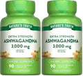 Nature's Truth Ashwagandha Capsules 3000mg – Extra Strength (90 Count) Pack of 2 | Black Pepper, Non-GMO & Gluten Free