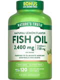 Nature's Truth Fish Oil 2400mg - 120 Quick Release Softgels | 720mg Omega-3