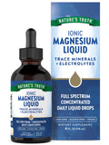 Nature's Truth Ionic Magnesium Liquid Drops – 200 mg, 4 oz | Electrolytes & Trace Minerals, Vegan, Non-GMO, Gluten Free