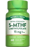 Nature's Truth L-Methylfolate 15mg | 60 Capsules | Non-GMO & Gluten Free | Extra Strength