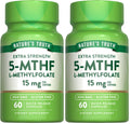 Nature's Truth L-Methylfolate 15mg – 60 Capsules – Extra Strength Pack of 2 | Non-GMO & Gluten Free