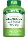 Nature's Truth Magnesium 400mg – 72 Softgels | Extra Strength, Non-GMO, Gluten Free