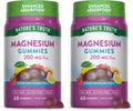 Nature's Truth Magnesium Gummies for Adults – 200 mg, 60 Count (Pack of 2) | Vegan, Non-GMO & Gluten Free