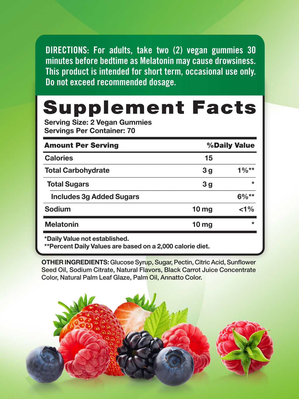 Nature's Truth Melatonin Gummies - 10 mg, Berry (140 Count) – Vegan, Non-GMO & Gluten Free