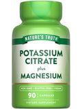 Nature’s Truth Potassium Citrate + Magnesium Capsules – 90 Count | Vegan, Non-GMO, Gluten Free