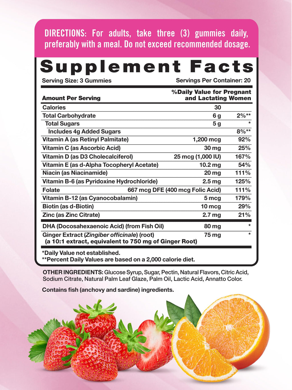 Nature's Truth Prenatal Gummies – DHA & Folic Acid, 60 Count, Fruit Flavor, Gluten Free
