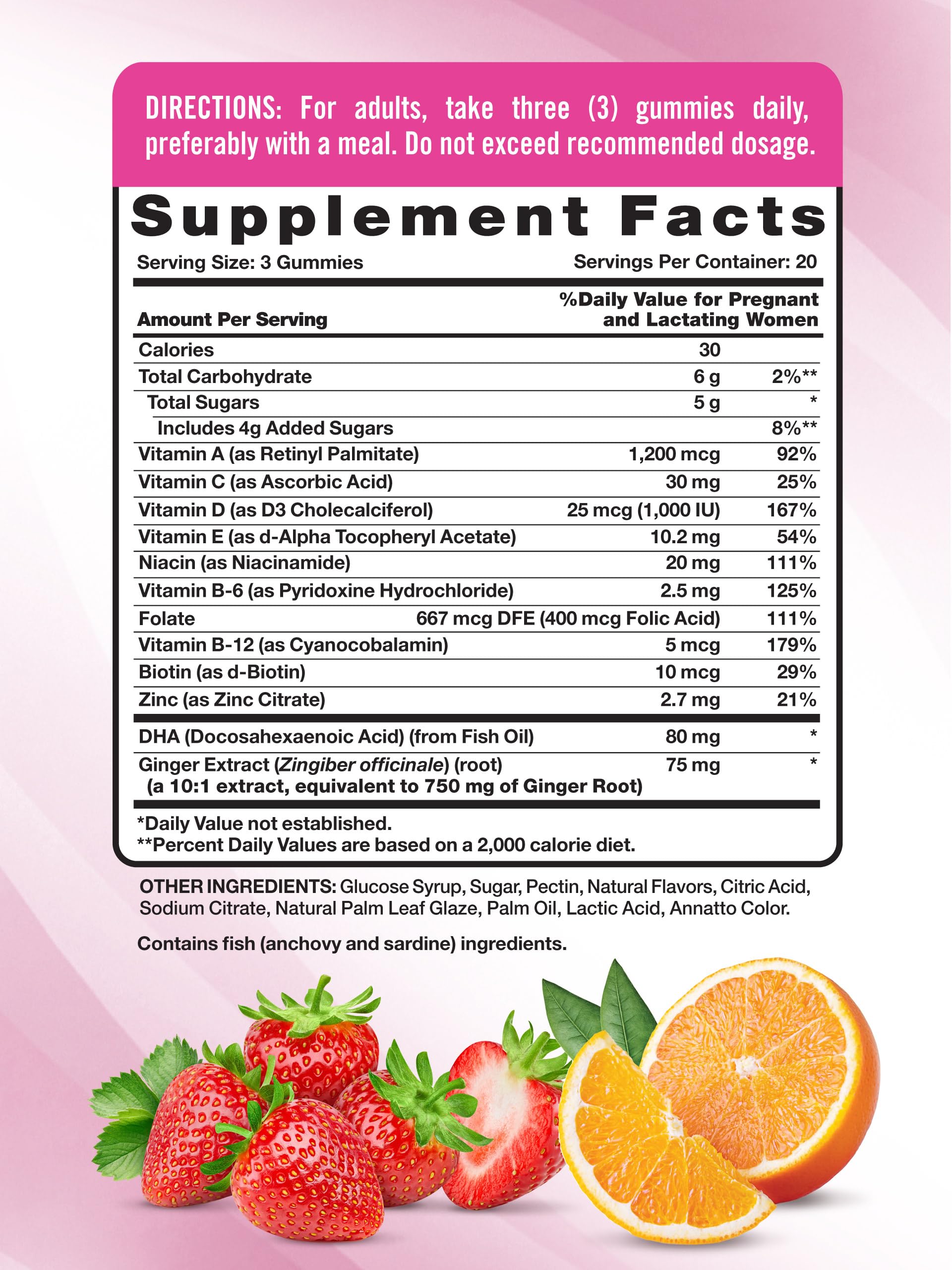 Nature's Truth Prenatal Gummies – DHA & Folic Acid, 60 Count, Fruit Flavor, Gluten Free