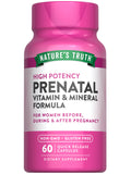 Nature's Truth Prenatal Vitamins with Folic Acid - 60 Capsules | Non-GMO & Gluten Free