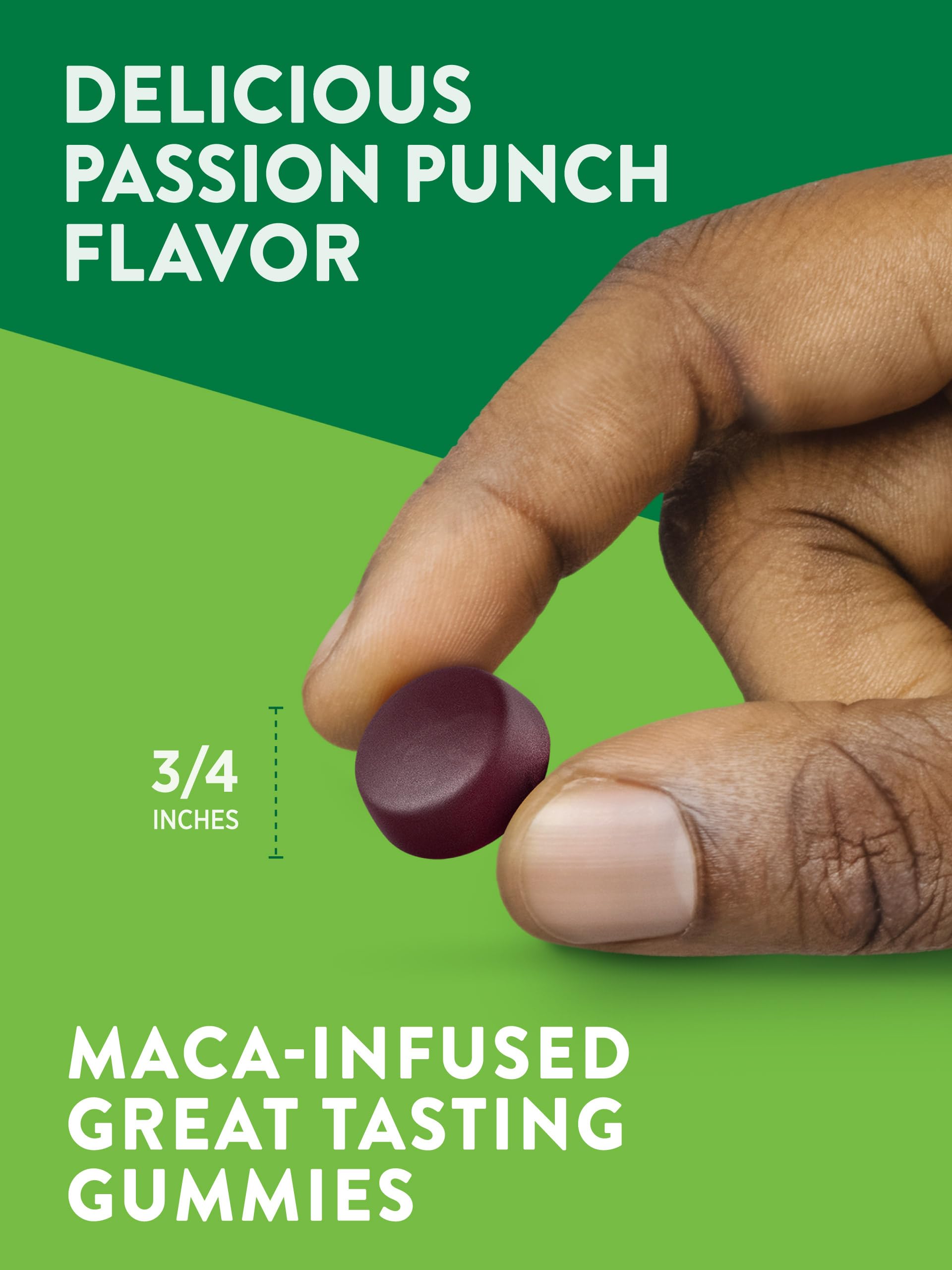 Nature's Truth Horny Goat Weed Gummies with Maca Root | Vegan, Gluten Free for Men | Passion Punch (Pack of 2)