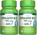 Nature's Truth Vitamin K2 MK-7 100 mcg - 180 Softgels (Pack of 2)