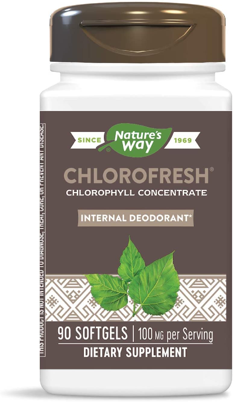 Nature's Way Chlorofresh Internal Deodorant - Chlorophyll Concentrate, 90 Softgels