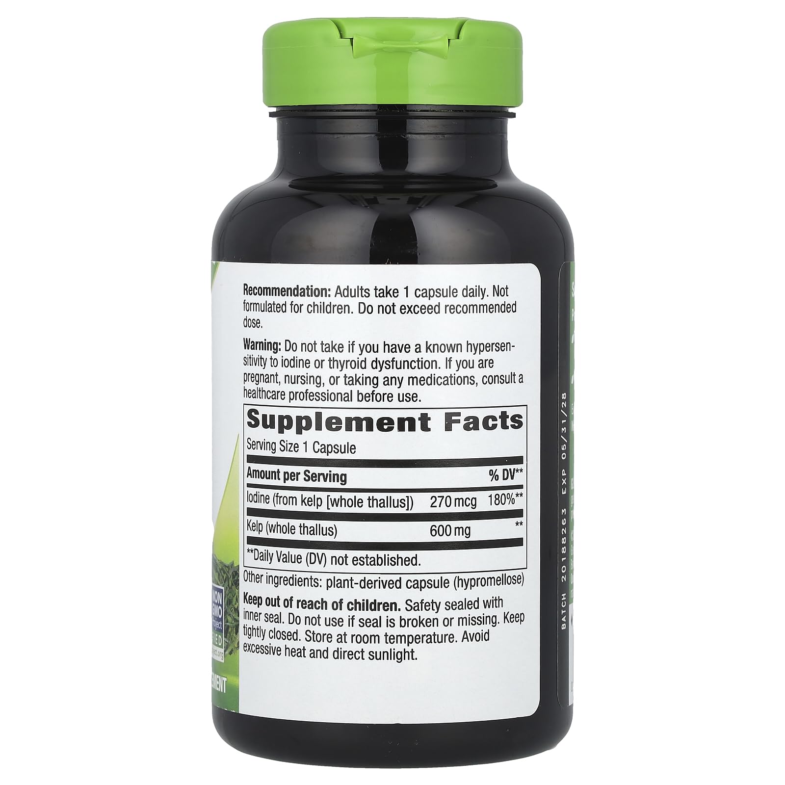 Nature's Way Kelp, 180 Capsules (Pack of 2)