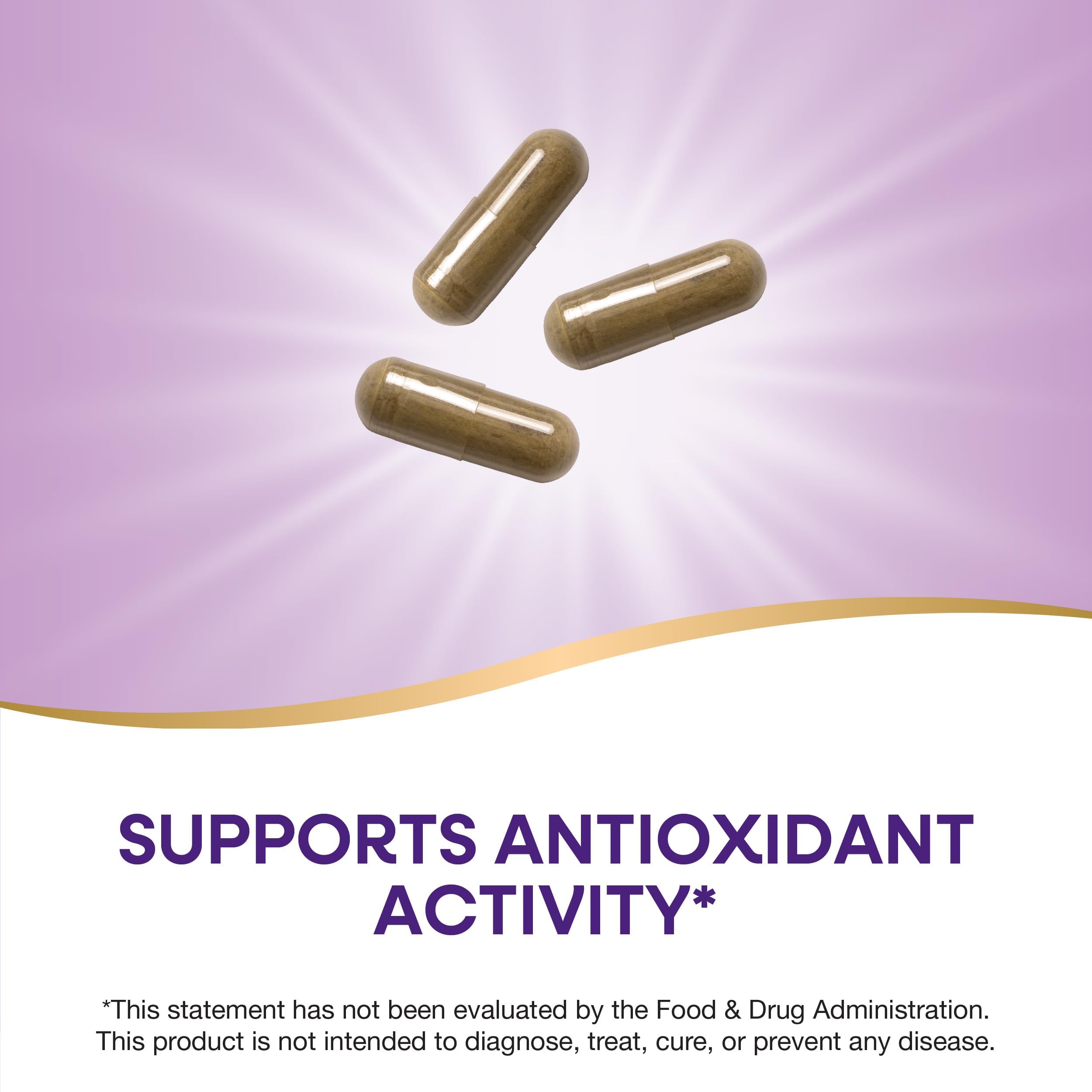 Nature's Way Olive Leaf 1,500 mg per 3-Capsule Serving – Antioxidant Support | Vegan, Non-GMO, Gluten Free