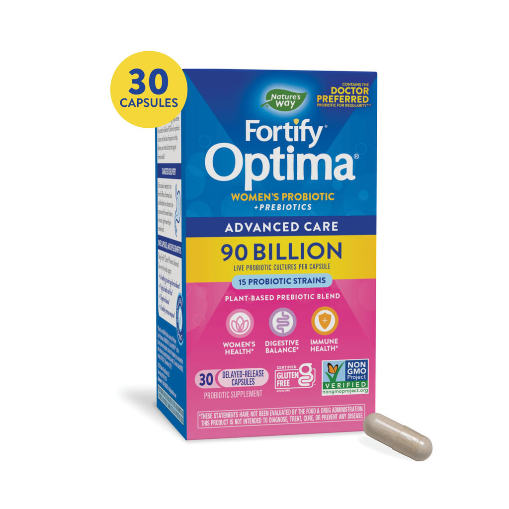 Nature's Way Primadophilus Optima Women's Probiotics 90B CFU - 30 Vegetarian Capsules