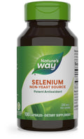 Nature's Way Selenium – 200 mcg per Capsule (L-selenomethionine), Gluten Free, 100 Capsules