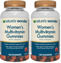 Nature's Wonder Women's Multivitamin Gummies – Energy, Metabolism & Immune Support | 150 Count (Pack of 2)