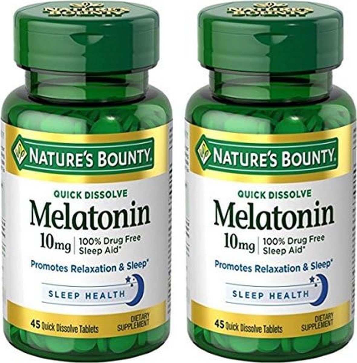 Nature's Bounty Melatonin Quick Dissolve Tablet, 45 Count (Pack of 2) – Discontinued