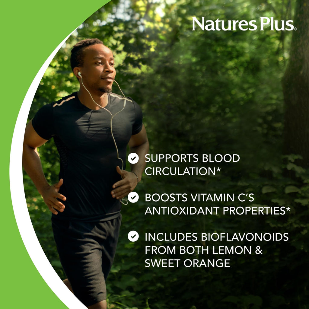 Natures Plus Biorutin 1000 mg – 90 Tablets | Bioflavonoid & Rutin Complex