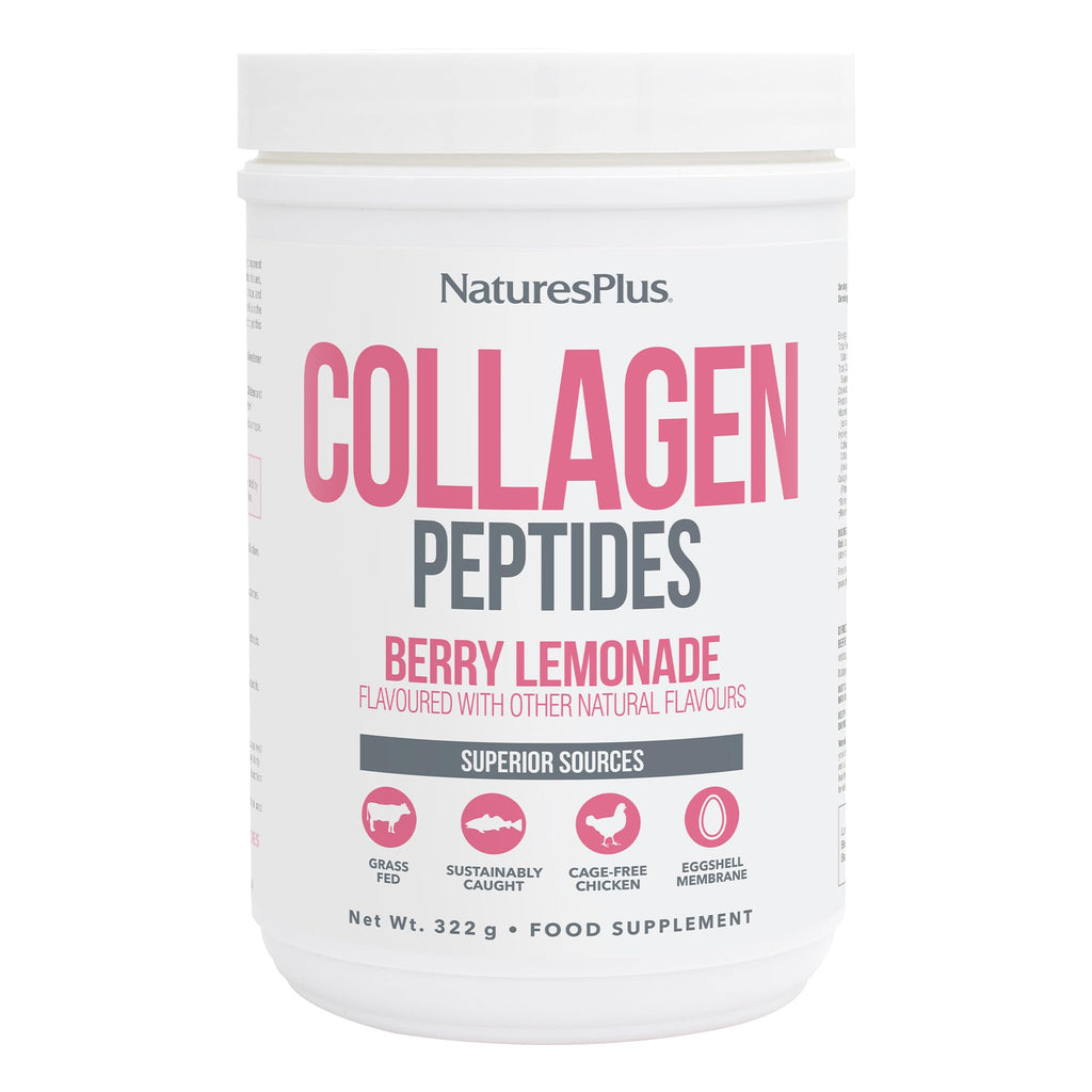 Natures Plus Collagen Peptides Berry Lemonade (0.8 lb) – Hair, Skin & Nails