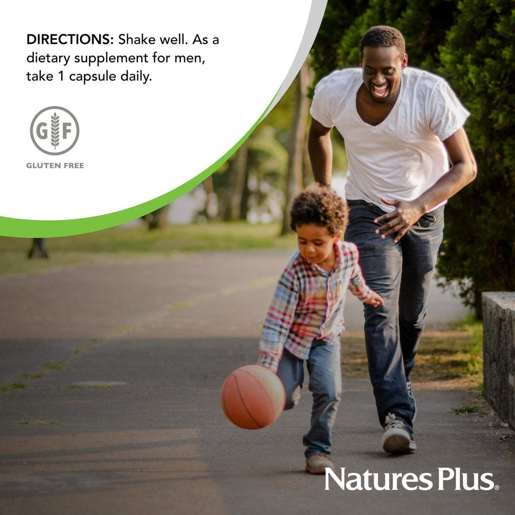 Natures Plus GI Natural Probiotic Men - 30 Capsules | Digestive & Prostate Health, Immune Strength, Gluten Free