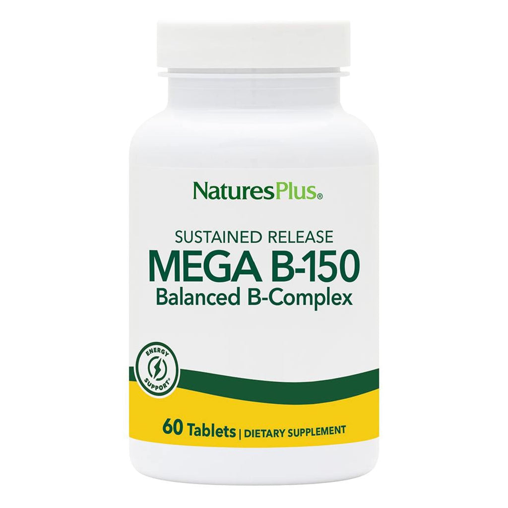 Natures Plus Mega B150 Complex - Sustained Release B-Complex (60 Veg Tablets)