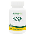 Natures Plus Niacin 100 mg - 90 Vegetarian Tablets | High Potency Vitamin B3 - Gluten Free