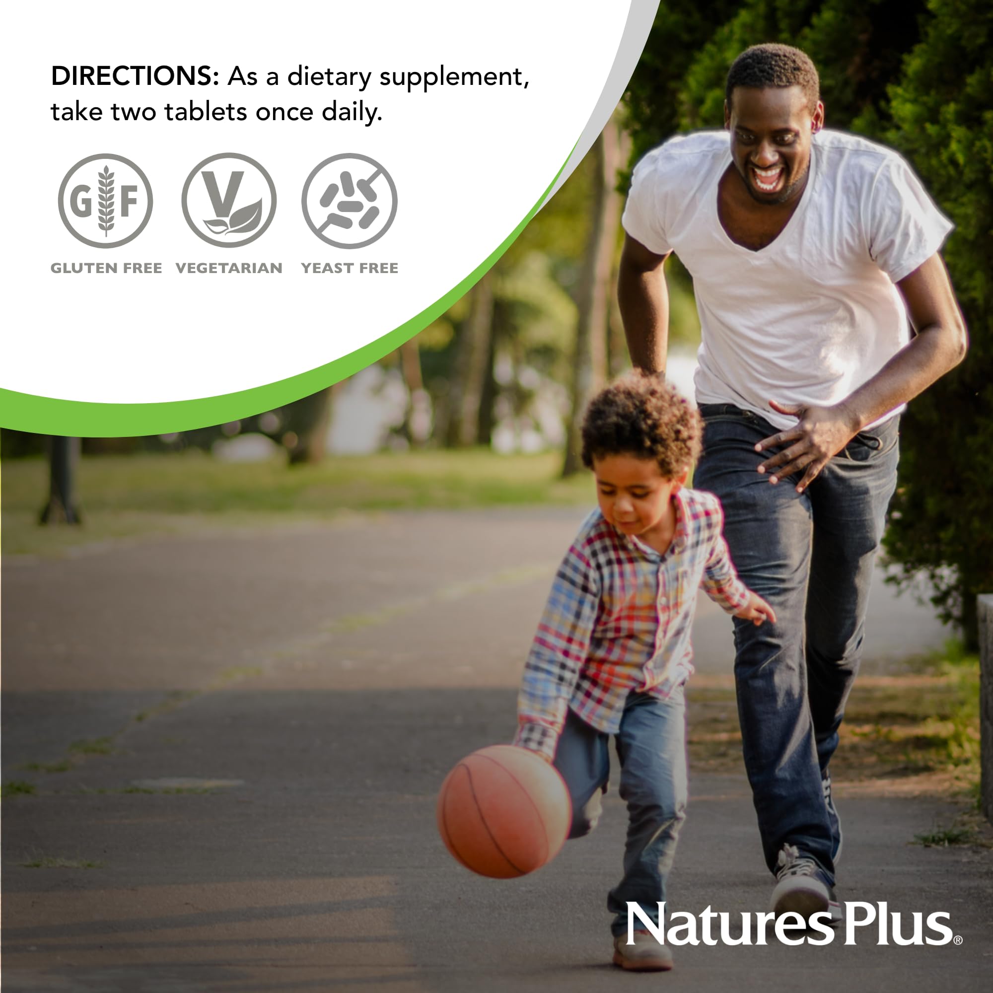 Natures Plus Ultra Hair Sustained Release – Natural Hair Growth Supplement for Men & Women (90 Veg Tablets)