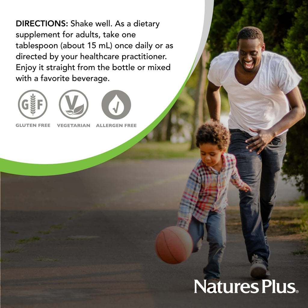 Natures Plus Liquid Sunshine Vitamin D3 5000 IU – 16 oz (32 Servings) – Tropical Citrus