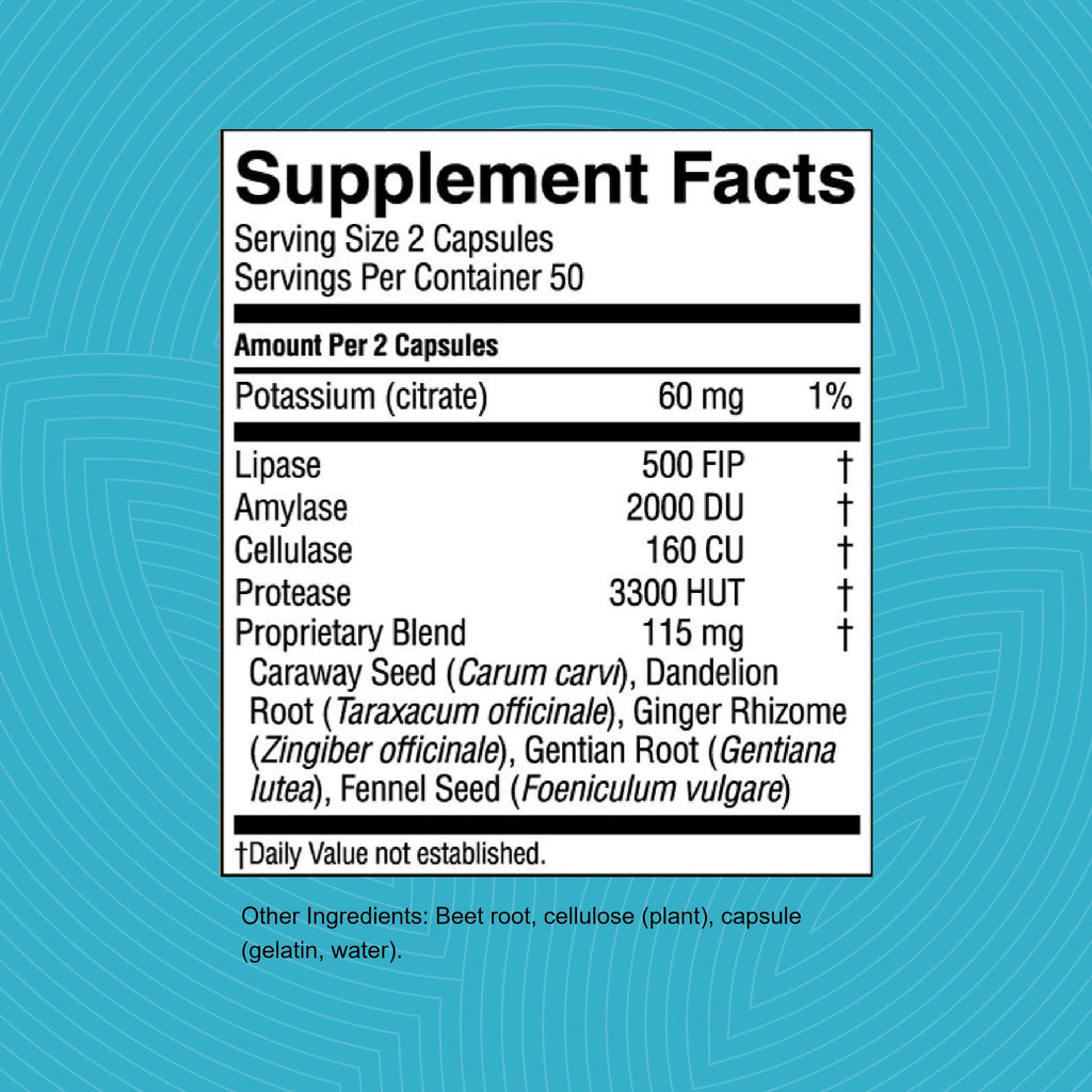 Nature's Sunshine Hi Lipase Dietary Supplement, 100 Capsules | Lipase for Fat Digestion