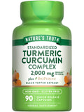 Nature's Truth Turmeric Curcumin Capsules | 2000mg | 90 Count | 95% Standardized Curcuminoids + Bioperine | Non-GMO & Gluten Free