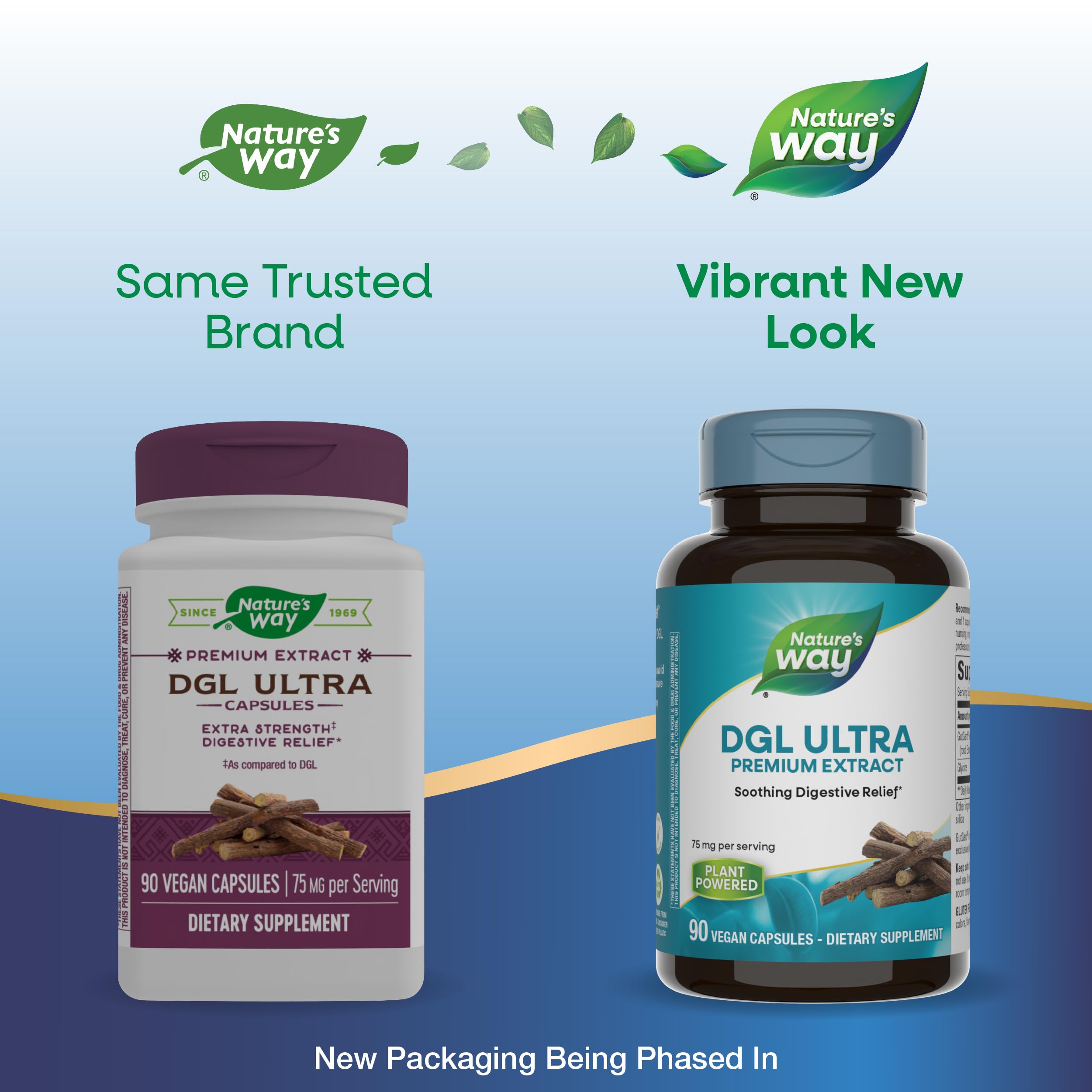 Nature's Way DGL Ultra Licorice Root Extract with GutGard – 75 mg, 90 Vegan Capsules