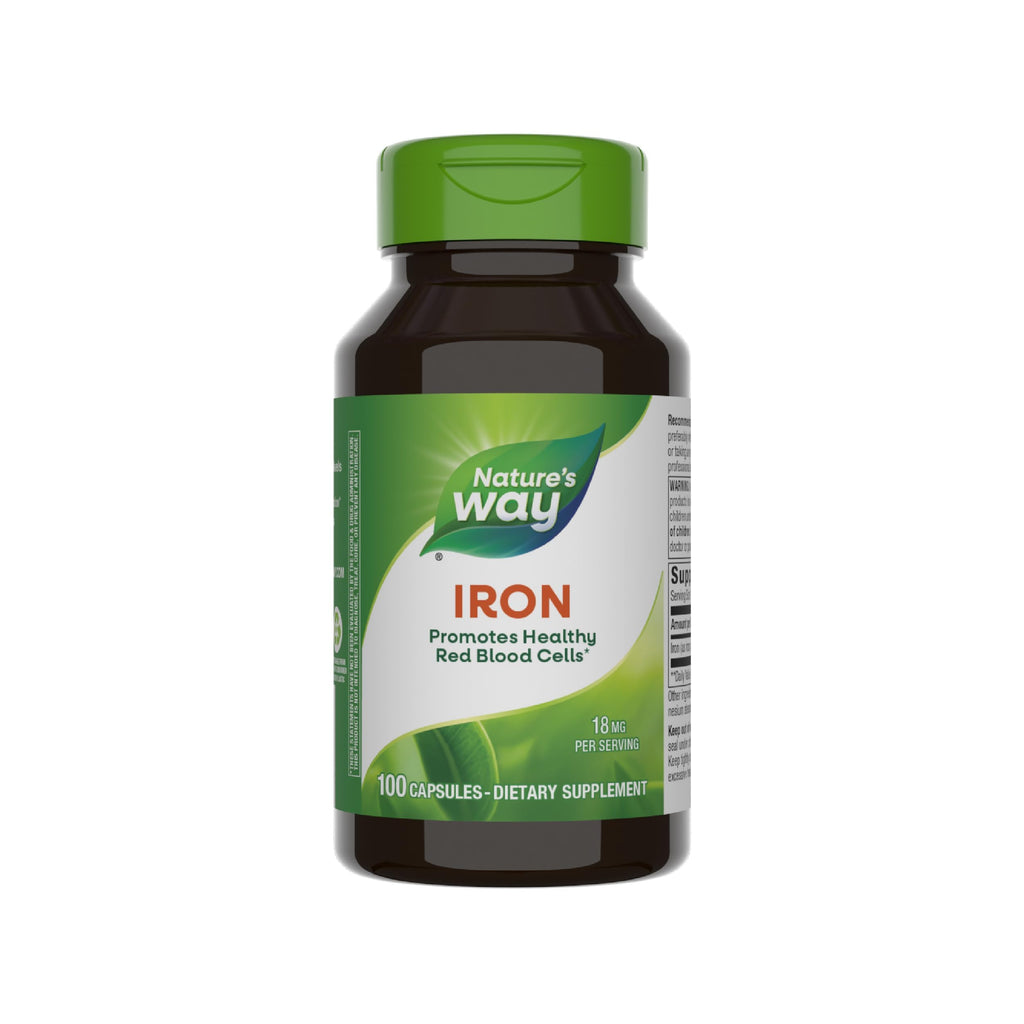 Nature's Way Iron 18 mg - Supports Healthy Red Blood Cells, Gluten Free