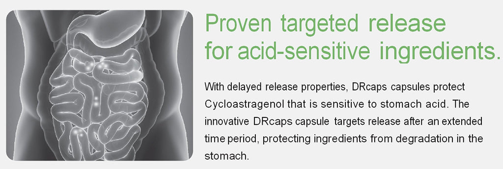 Nature'sbliss Cycloastragenol 99% - Stomach Acid Protected, Made in USA, 5mg, 180 Caps