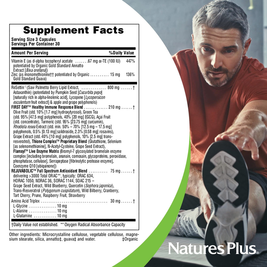 NaturesPlus AgeLoss Prostate Support - 90 Capsules | Gluten Free & Vegetarian
