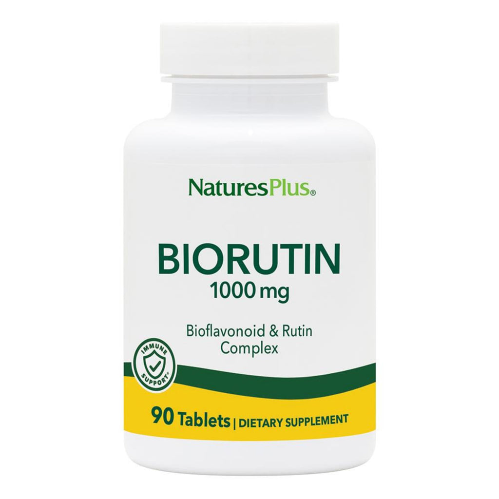 NaturesPlus Biorutin 1000mg - 90 Tablets | Bioflavonoid & Rutin Complex