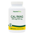 NaturesPlus Cal/Mag – 180 Vegetarian Tablets | 500 mg Calcium, 250 mg Magnesium | Supports Energy & Overall Well-Being