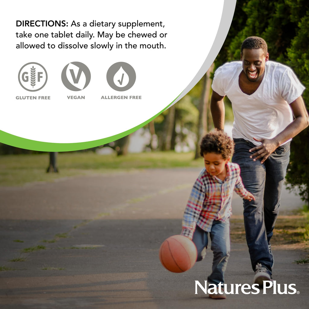 NaturesPlus Chewable Iron – Cherry, 90 Tablets x 2 Pack (180 Servings) | High-Potency Iron with Vitamin C & Herbs